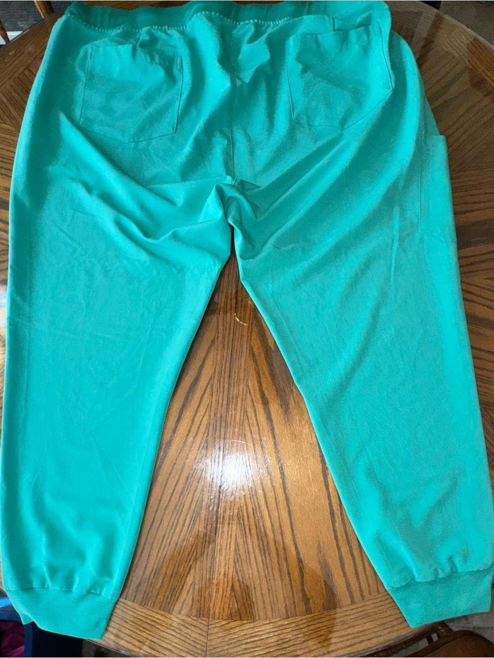 ' Teal  Scrub Jogger Bottoms -Mandala